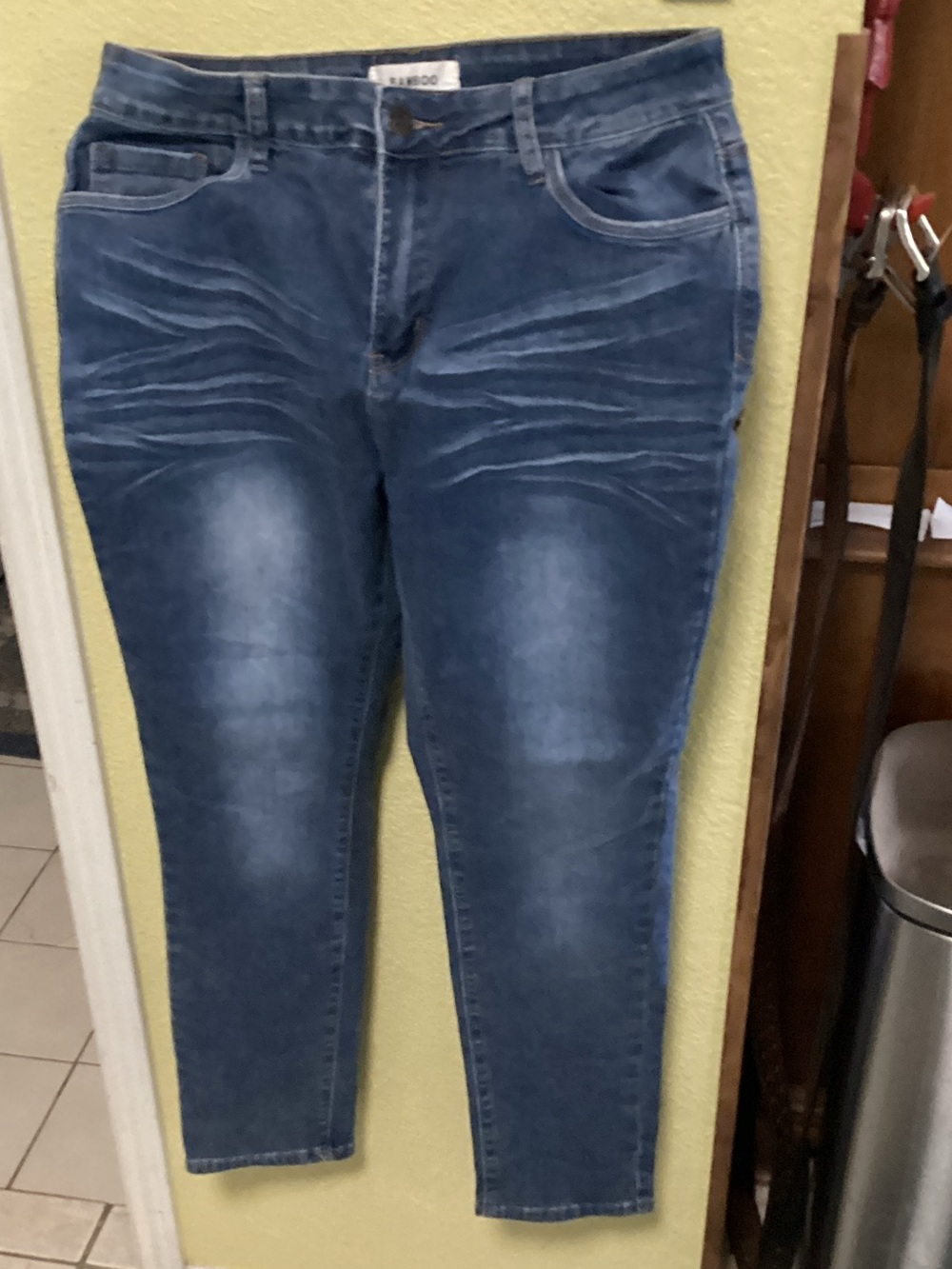 BAMBOO Juniors Skinny Jeans - Blue Wash size 13
